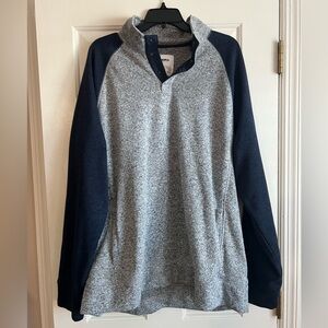 Sonoma Gray and Navy Men's Sweater XXL